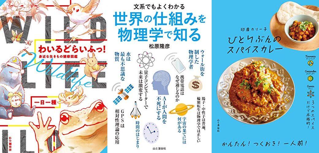 終了 ヤマケイ秋の実用書フェア 世界の仕組みを物理学で知る ひとりぶんのスパイスカレー など10月24日まで ねこくまぶろぐ